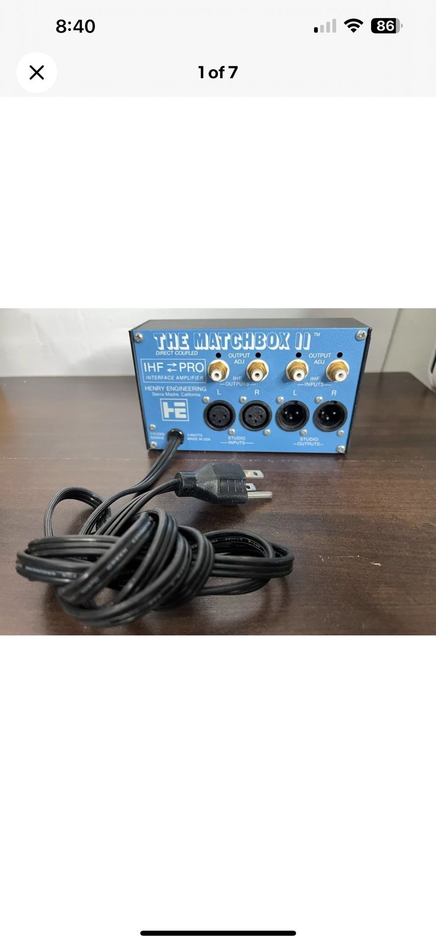 Henry Engineering The Matchbox II IHF Pro Stereo Level Matching Interface Amp