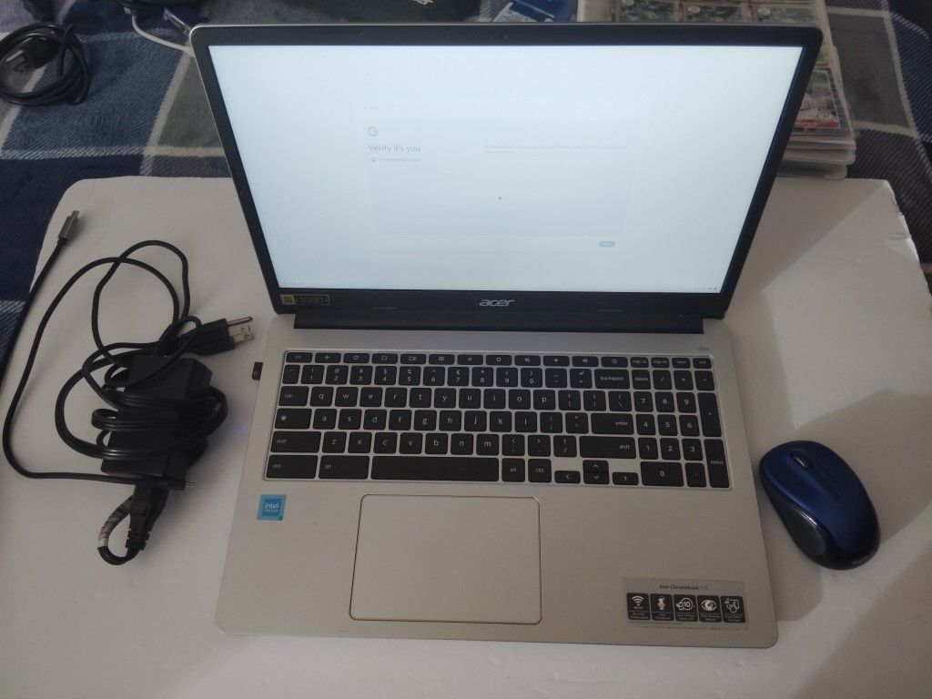 Google Chromebook Laptop with Power Adapter Good Condition