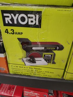 Ryobi 4x36 belt and disc sander 6in  corded