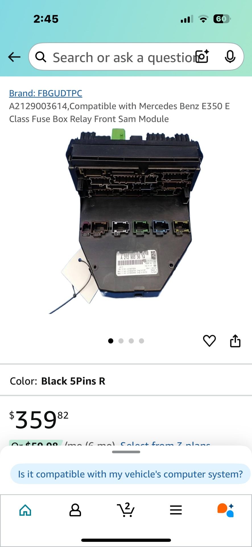 Class Fuse Box Module For Mercedes Benz 350 See Pictures For Fitment !!