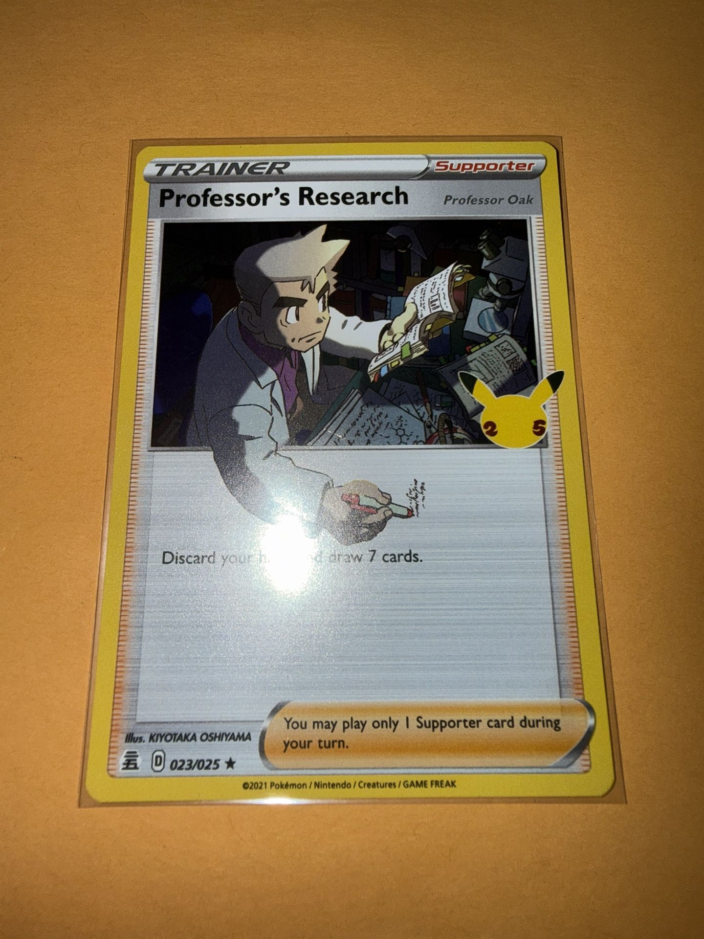 Celebrations Professor's Research #023/025 Holo Rare Pokemon Card