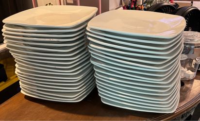 Restaurant style square 12 inch plates – I have 39 of them