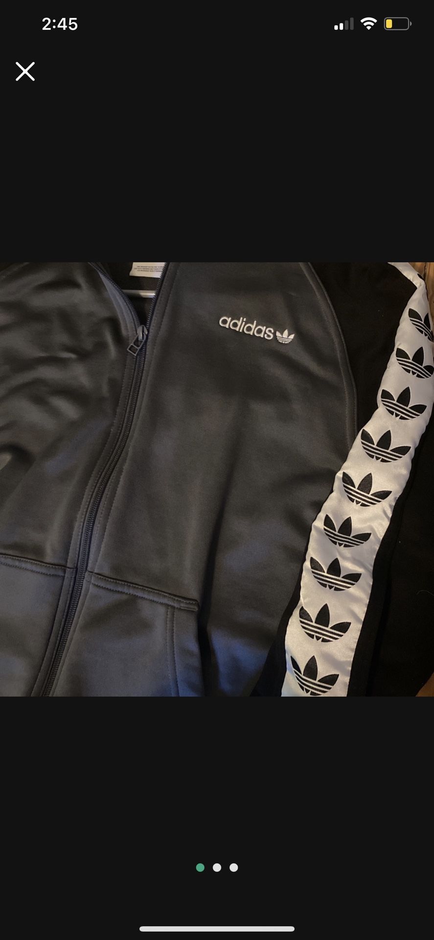 Rare Adidas Trefoil Tape Hoodie