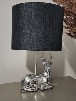 Beatiful Pair Of Silver Table Lamps 