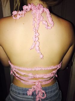 Make crops from scratch, 20 dollars a crop top, you pick the material.
