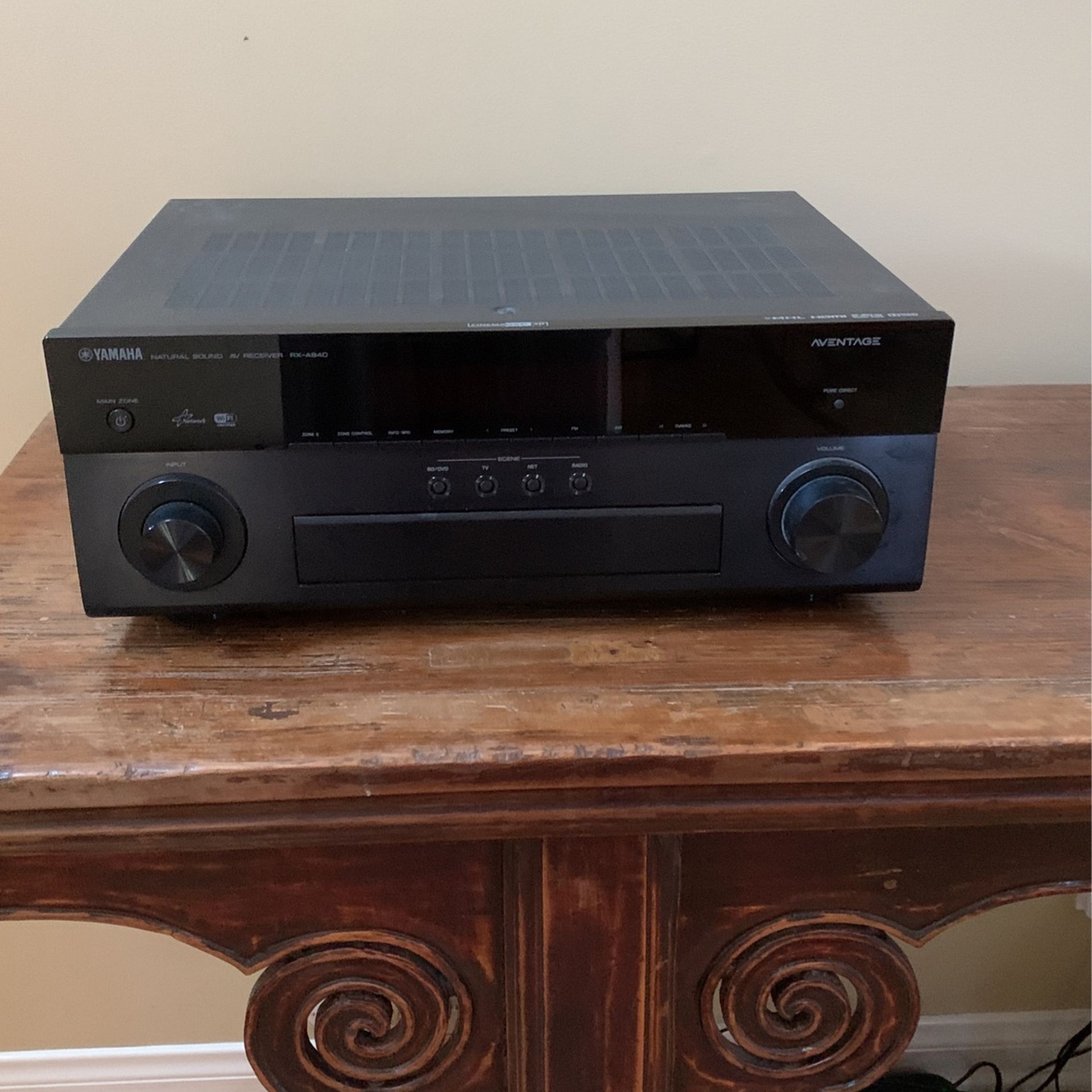 Yamaha Genuine RAV514 ZK066400 Remote Control For RX-A840 / RX-A840BL AV Receiver - New, Silver, Wireless, Made In Malaysia - View #2