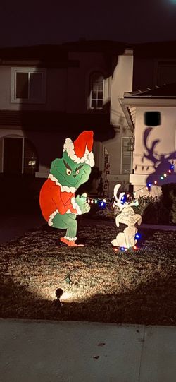Grinch And Dog Christmas Decorations