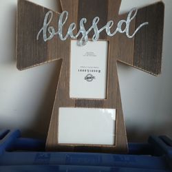 Cross Picture Frame Decor