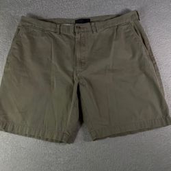 Polo Ralph Lauren Mens 42 Classic Polo Chino Shorts Khaki Tan Cotton Twill 9"