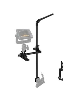 33.9" Livescope Transducer Pole Mount for Kayak,Drill-Down Base with 1.5'' Ball, with T Bolts for Kayak Track
