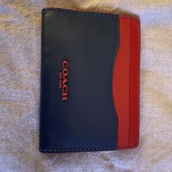 Mens Coach Card Holder Wallet 