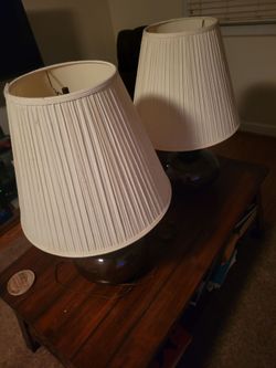 Brown lamp set vintage