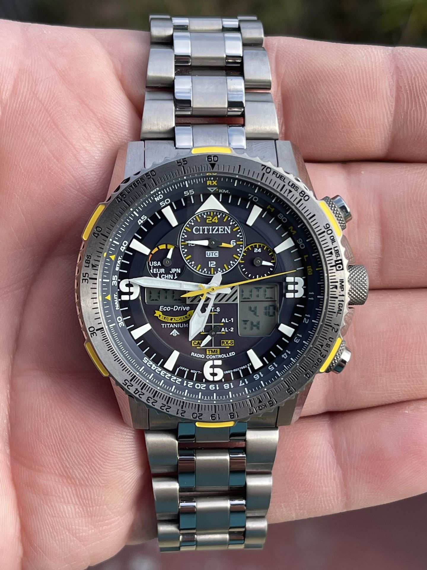 Citizen Pro Master SkyHawk Blue Angeles Titanium JY8101-52L