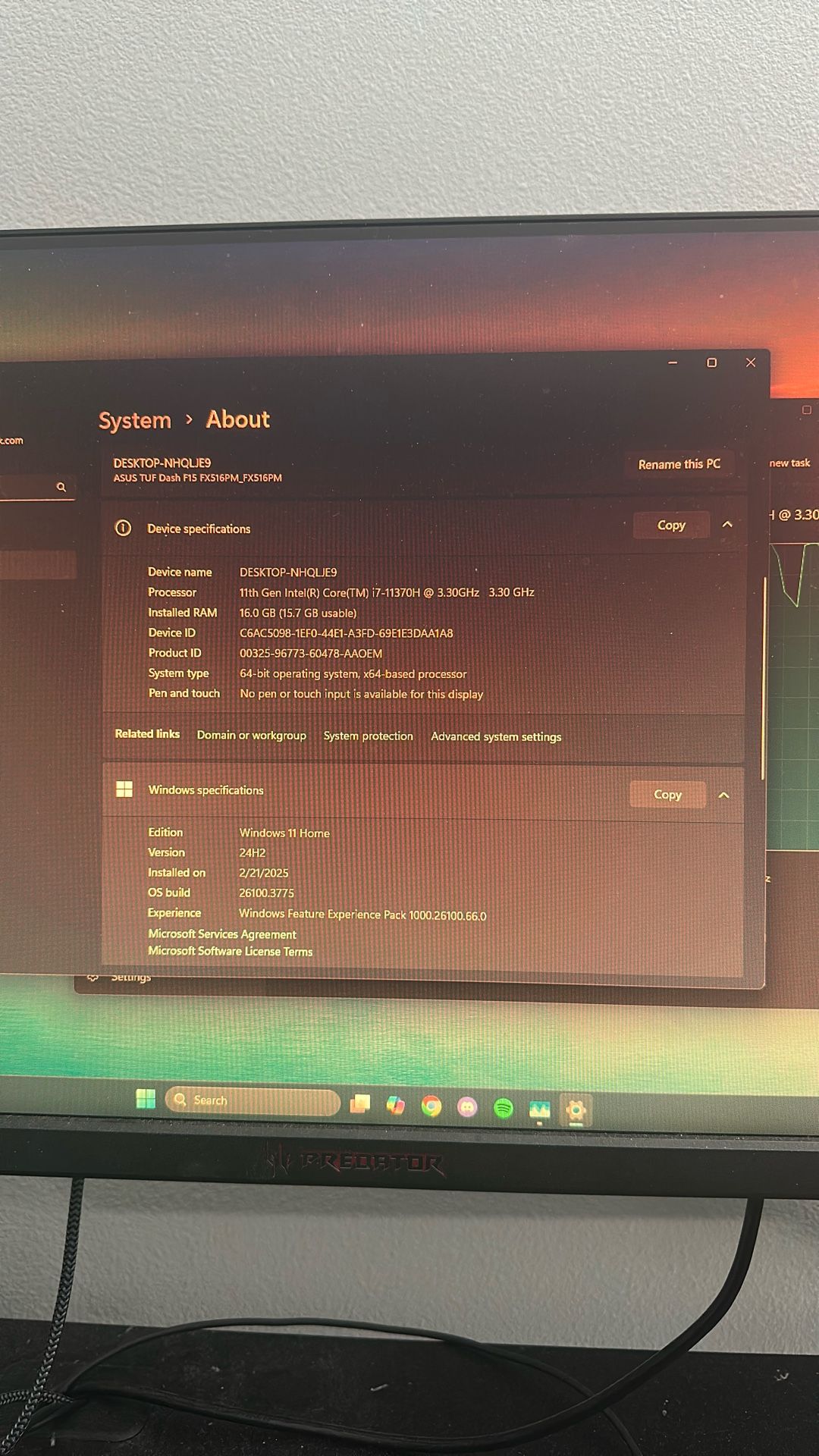 ASUS TUF DASH F15 (RTX 3060)
