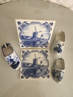 Vintage Delft blue bundle