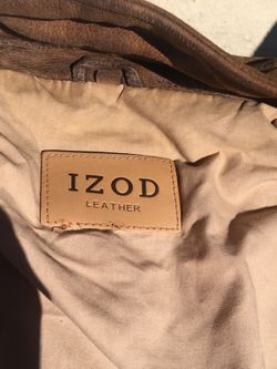 Genuine Leather Izod Jacket