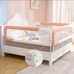 Omzer 3-Pack Adjustable Foldable Bed Rails for Queen Beds – 78.7x78.7x59