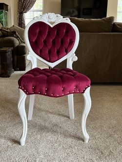 Beautiful reupholstered Heart Chair