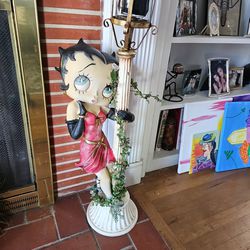 Betty Boop Vintage EXTREMELY Rare Candle Lamp /Pole
