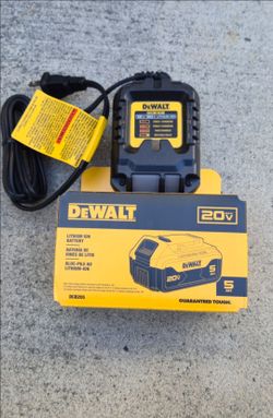 Dewalt 20v Battery 5.0 Ah And Charger Brand New