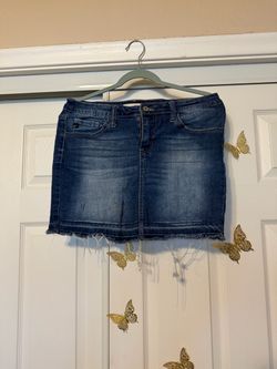 Dark Wash Denim Mini Skirt