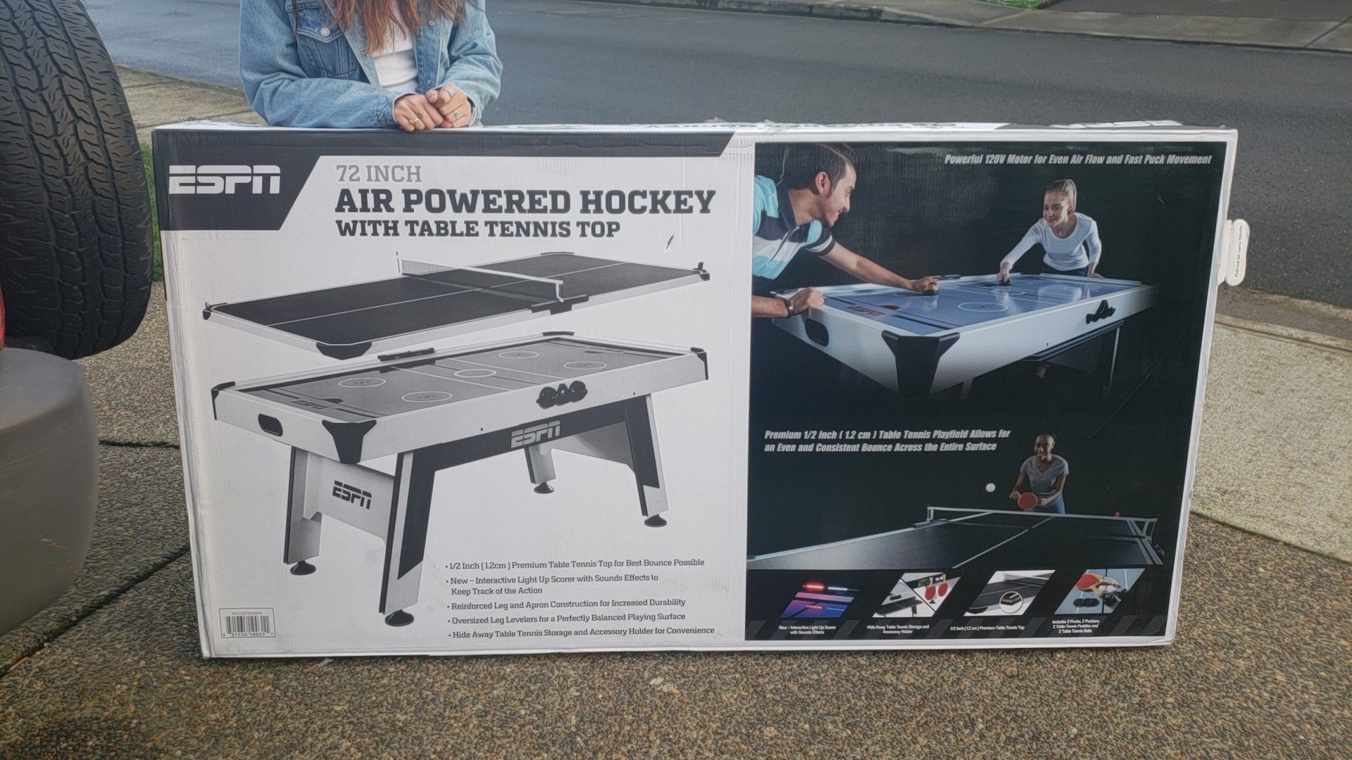72 inch air hockey table
