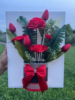 Decorative bouquet red
