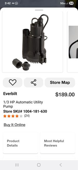 1/3 HP Automatic Utility Pump