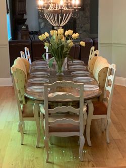 French Country oval table