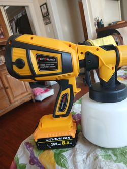 Cordless Paint Sprayer And Battery 8ah No Charger Compatible Dewalt