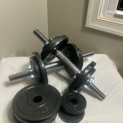 Pre~owned Adjustable Dumbbell Hand Weight Set GRAY  8/5LB 4/2.5LB 4/1.25LB 