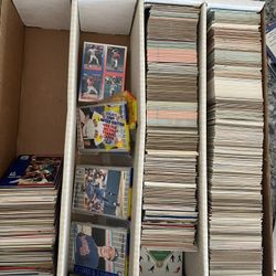 Half Box Of Sports Cards 