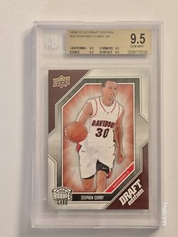 2009-10 UD DRAFT EDITION STEPHEN CURRY RC SP BGS 9.5 