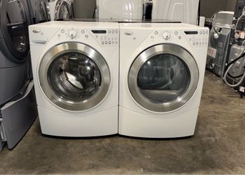 WHIRLPOOL XL CAPACITY WASHER DRYER ELECTRIC SET FREE DELIVERY INSTALLATION