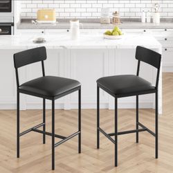 Black Barstools - 37inches. 5 Boxes (2 Chairs Per Box)