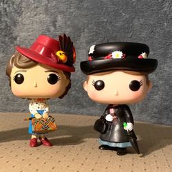 Pair of Mary Poppins Funko POP! Dolls
