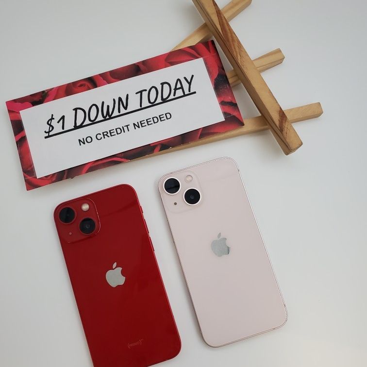 Apple iPhone 13 Mini 5G - $1 DOWN TODAY, NO CREDIT NEEDED