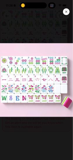 Virora Lilacée American Mahjong Set – 160 Tiles –