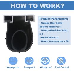Universal Garage Door Bottom Seal Kit