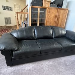 Black Leather Couch