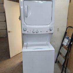 💖Happy Valentines Sale! GE Full Size Electric Stack Washer Dryer Unit - Warranty Included 