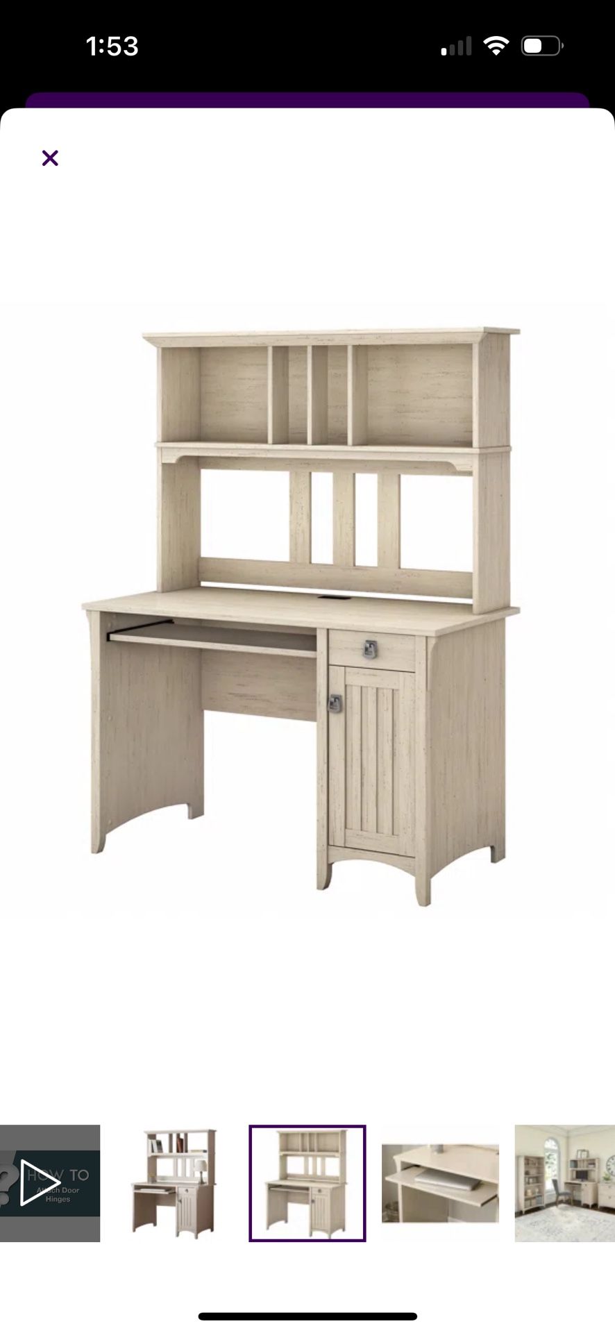 Desk And Hutch