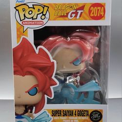 Funko Pop! Super Saiyan 4 Gogeta Figure #2074 Dragon Ball GT Limited Glow Chase