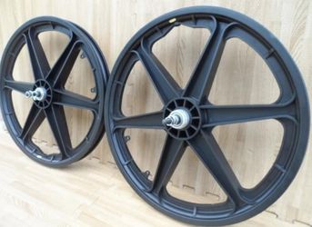 BMX 6 spoke mag wheels