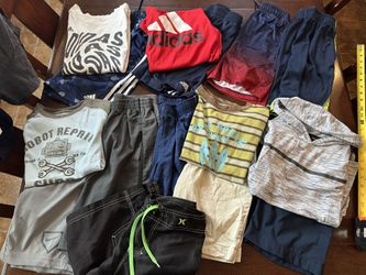 Boys Size Medium 8 Lot Bundle Shorts And Shirts