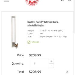 Pet Patio Door - Adjustable Height - Ideal Pet FastFit™ 