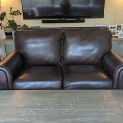 Leather Loveseat