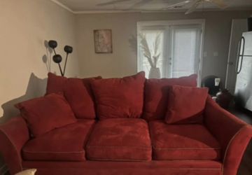Rooms to Go, Red Sofa-Great Condition-$210 OBO