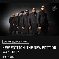 New Edition Concert Tickets 1/31 8pm Los Angeles