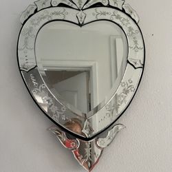 Venetian Heart Mirror